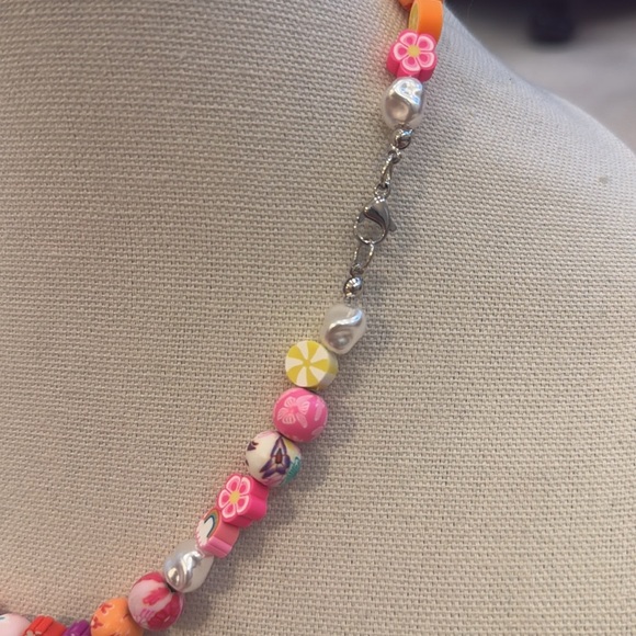 Prada Pink and White Beaded Necklace - Picture 5 of 5